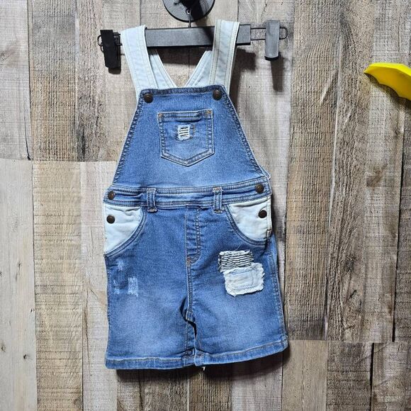 FIRST IMPRESSIONS BOYS TODDLER DENIM OVERALLS SIZE 24 MONTHS - Picture 1 of 4